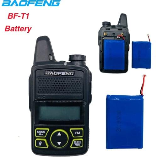 100% Original BAOFENG BF-T1 3.7V 1500mAh Li-ion battery for BF T1 Walkie Talkie baofeng bf-t1 Mini Two Way Radio Accessories T1
