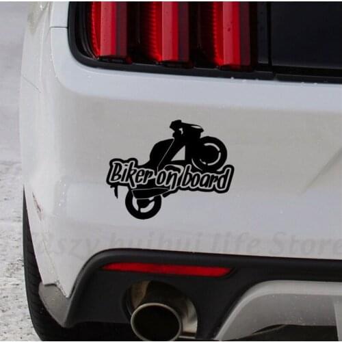 15*18.5cm Biker on board motorcycle sticker auto sticker car stickers removable N501