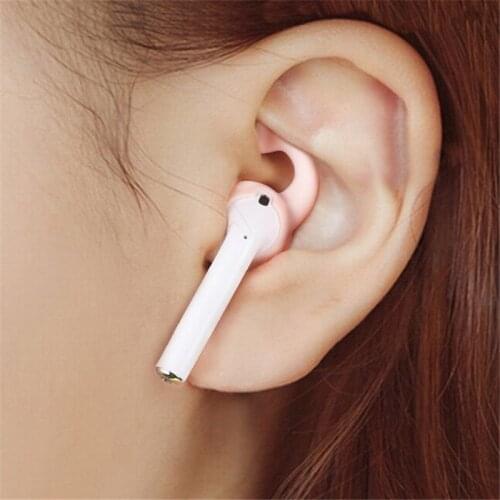 2pcs for Airpods Case Cover Silicone Antislip Ear Hook Earbuds tips Caps for iPhone Apple Earphone Earpads Earpods Eartips