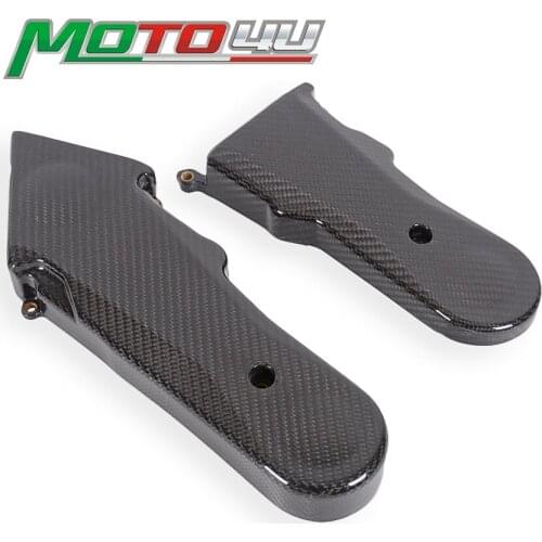 For Ducati Scrambler 2015 2PCS Carbon Motorcycle Cam Belt Covers protection cap 100% Carbon Fiber