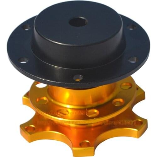 6 Hole Bolt Universal Racing Car Steering Wheel Quick Release Kit