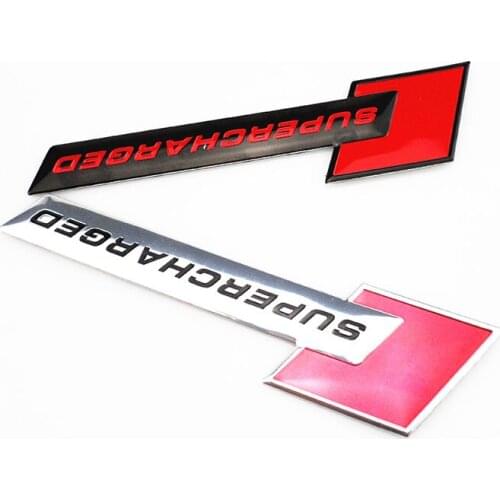 Car Styling Supercharged Turbo Boost 3D Metal Chrome Aluminium Alloy Sticker for Jaguar XF XJ XJS XK S-TYPE X-TYPE XJ8 XJL XJ6