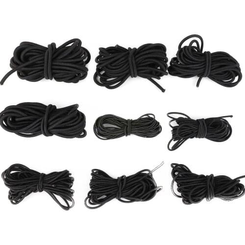 Black High-Elastic High-Quality Round Elastic Band Round Elastic Rope Rubber Band Elastic Line DIY Sewing Accessories
