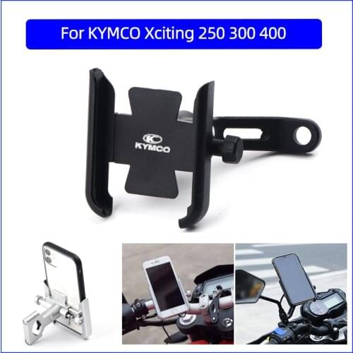 For KYMCO Xciting 250 300 400 AK550 CT250 CT300 S400 CK250T DOWNTOWN Motorcycle Mobile Phone Holder GPS Navigator Bracket Access