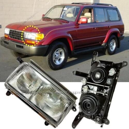 For Toyota Land cruiser LC80FJ80 FZJ80 1990-1997 1pcs Headlights covers No bulb （FR