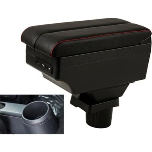 For VW UP armrest box double layer with usb interface