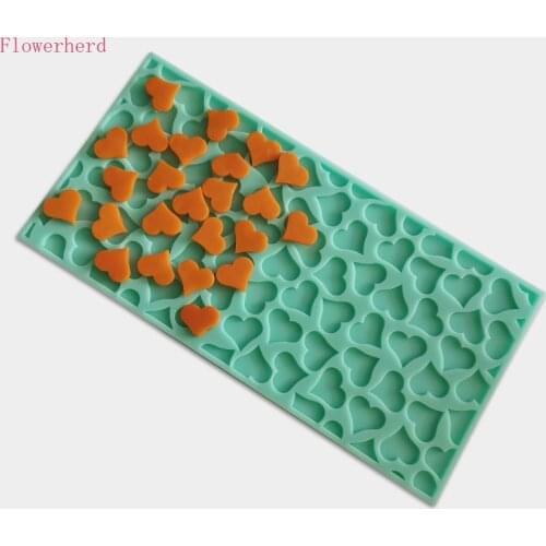 Heart-shaped Epoxy Mold DIY Chocolate Candy Mold Fondant Cheese Mold Cake Decoration Cake Silicone Mold Cake Stencil Jelly Mold