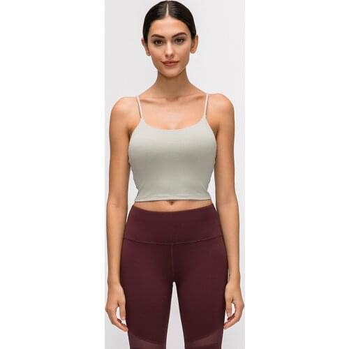 Gathering T Shirt Women Camisole Comfortable Fitness Clothing 2021 New Yoga Top With Chest Pads Sexy Beautiful Back Sports Bra
