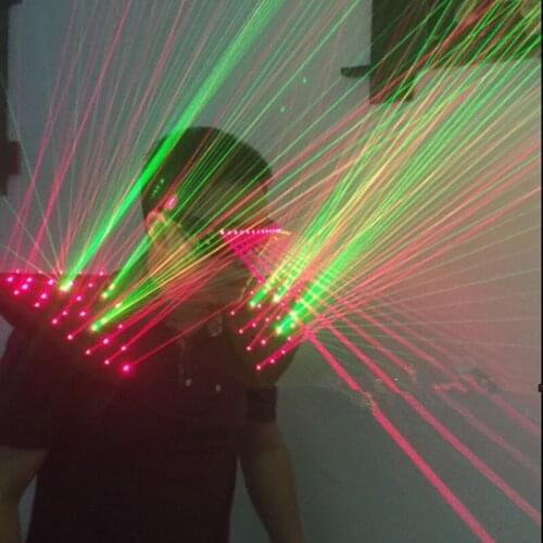 Red Green Color Laser Man Vest Bar Party Props Waistcoat Costumes Performing Luminous Illuminated dancing laser Show Clothing
