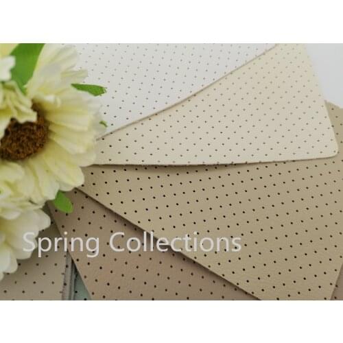 18colors 137*100cm furniture PU leather Soft and Breathable perforated fabric car interior roof fabric plaid sofa fabric 1mm