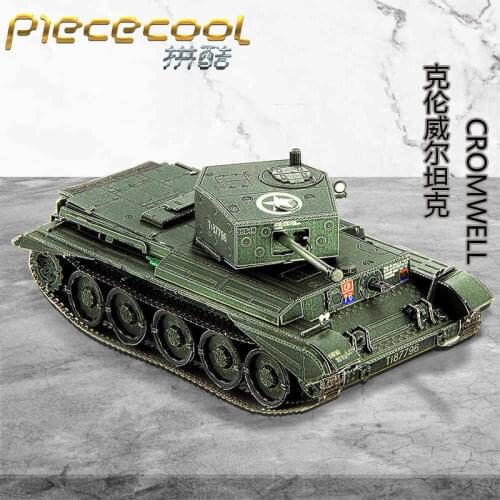 Piececool CROMWELL Tank Model kits 3D Metal Puzzle DIY Laser Cut Assemble Jigsaw Toy gift for kids