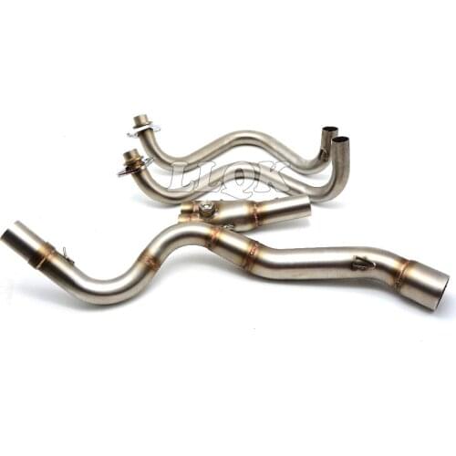 Motorcycle middle of the exhaust pipe muffler exhaust pipe Exhaust Muffler For KAWASAKI NINJA 250 NINJA 2013 2014 2015