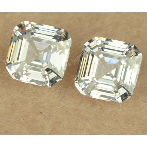 Sale Excellent Moissanites D Color VVS1 Octangle Square Asscher Cut Moissanites Stone Synthetic Diamond Sic For Pass Tester Gems