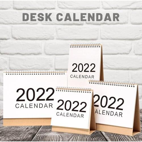 Desk Calendar Room Decor Flip Tabletop Triangular Calendar Foldable Daily Monthly Planner Schedule Stationery 2021 Sep-2022 Dec
