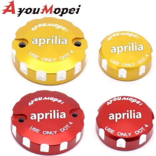 Front Brake Clutch & Rear Brake Fluid Reservoir Cover For Aprilia SMV 1200 Dorsoduro/Caponord 1200 Motorcycle Accessories Cap