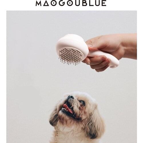 One-button hair removal comb, hair removal brush to remove floating hair, adjustable comb for pets