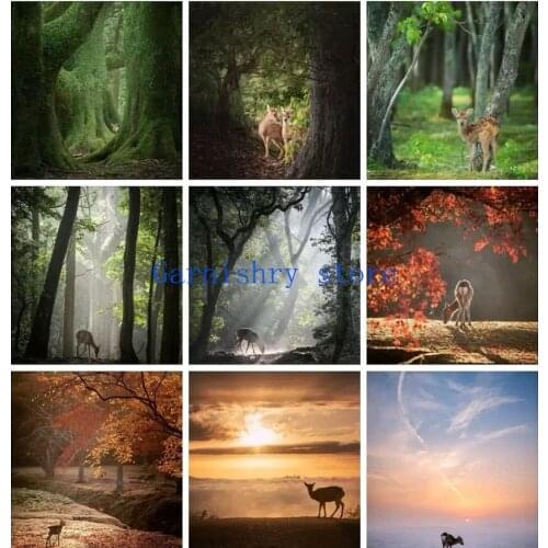 Diy Home Decor Diamond Mosaic 5d Diamond Painting Cross Stitch Kits Full Square Diamond Embroidery Craft Japan Nara Deer