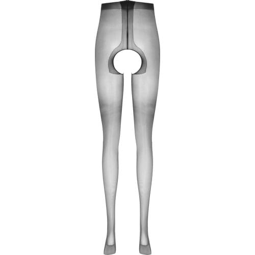 Sexy Exotic Stockings Women Glossy Thin Crotchless Pantyhose See-Through Stretchy Slim Fit Tights Stocking Leggings Pantyhose