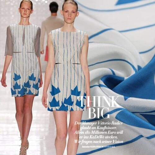 114 cm printed silk fabric for dress 12 mm silk crepe de chine fabric summer breathable dress dress fabric wholesale silk cloth