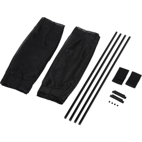 Universal 2 X 50s Car Sun Shade Window Curtain Adjustable SunShade Drape Visor Valance Curtain VIP Style Foldable Sunshade