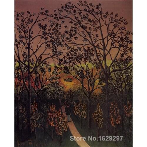 Modern painting for dining room Corner of the Plateau of Bellevue Henri Rousseau High quality Hand painted