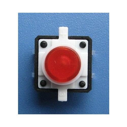 Illuminated Tact Switch Push Button Red LED 12 * 12 Dip 4Pin RoHS -10PK
