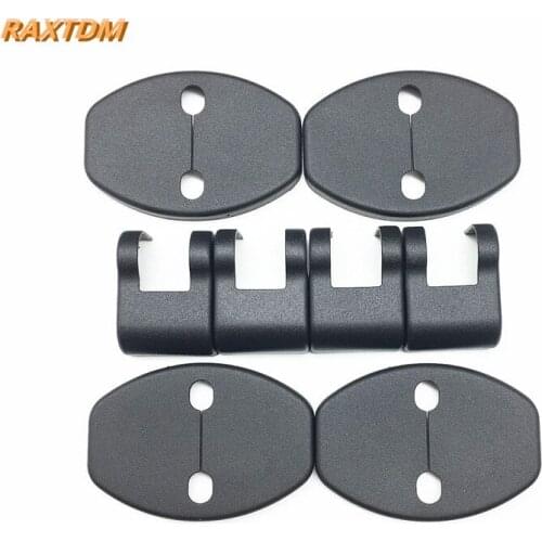 Car Door Striker Cover Lock Protector + Stopper Check Arm Cover For Audi A5 A7 VW Passat Polo Tiguan Porsche 2011 2012 2013 2014