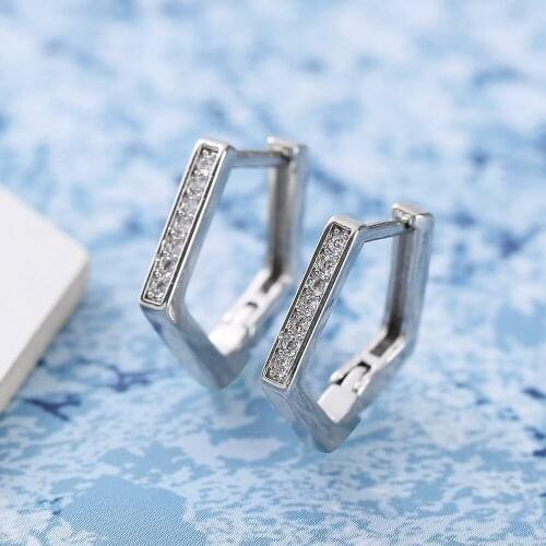 2021 new trend Simple Geometry Stud Earrings For Women OL Mini Color Allergy Free Daily Gift Fashion Jewelry wholesale
