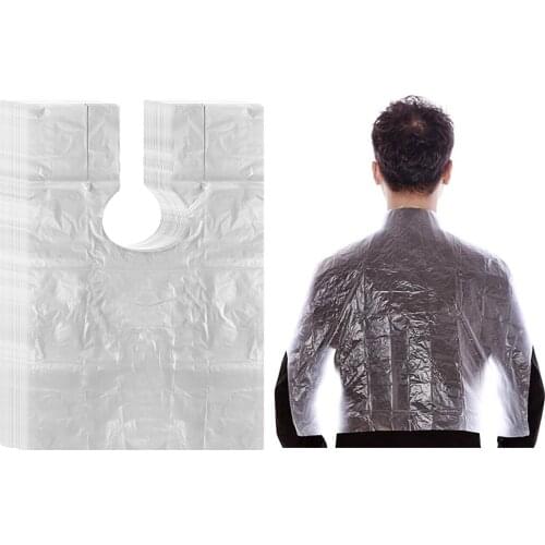 100 Pcs Disposable Hairdressing Capes Cloth Hair Cutting Cape Salon Gown Protect Barber Capes Waterproof Hairdresser Apron