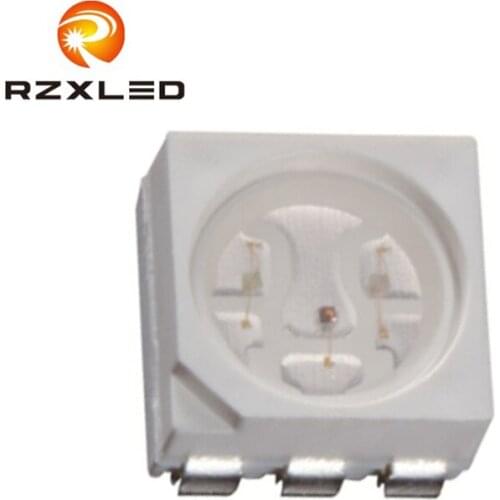 1000Pcs/Lot PLCC6 Tri-Color(Red-Yellow-Blue) 0.2w LED SMD 5050Package RYB Colors Diode