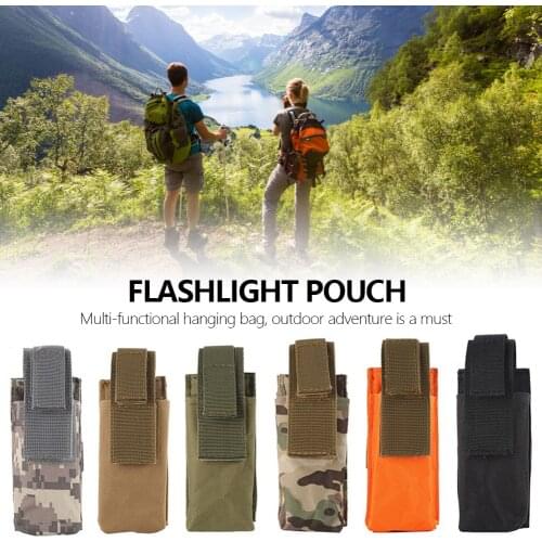 600D Tactical Molle M5 Flashlight Pouch CQC Single Pistol Magazine Holder Outdoor Tourniquet Hunting Knife Light Holster Bag