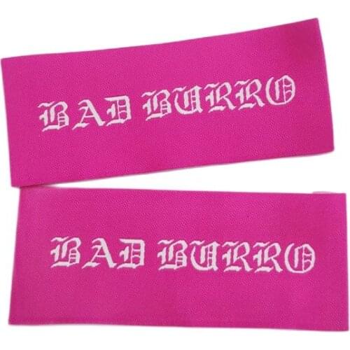 Free Design & Free Shipping Customized 200Pcs/Lot Golden Fonts/Logo Casual Women Or Clothing Labels / Woven Labels/ Labels Sl051