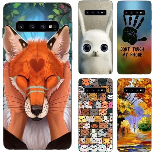 For Samsung Galaxy S10 S9 S8 Plus Case Silicon Cover for Samsung Galaxy S6 S7 Edge Plus Case Cover for Samsung Galaxy S10 Lite