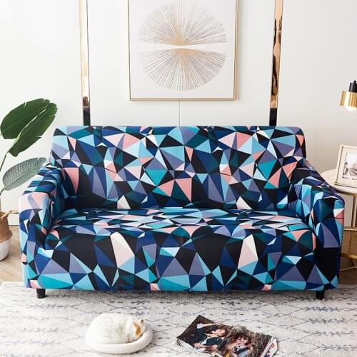 Triangle Elastic Chair Sofa Cover Stretch Sofa Covers for Living Room Couch Spandex Chair Protector Slipcover 1/2/3/4 Seater