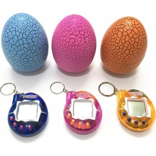 Tumbler Dinosaur Egg Multi-colors Virtual Cyber Digital Pet Game Toy Tamagotchis Digital Electronic E-Pet Christmas Gift