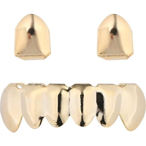Grillz Halloween Vampire Dental Grills Party Dental Hot Sale Golden Teeth Cosplay Jewelry Tooth Rapper Punk Cool Caps Hip Hop