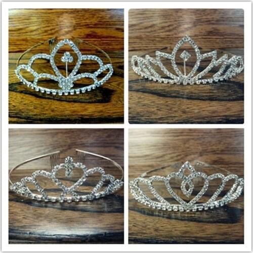 C135715 Crystal Crown Bridal Headdress Rhinestone Jewelry Girl Bridesmaid Wedding Accessories Birthday Hair Accessories