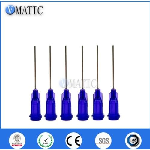 High Quality 100Pcs Glue Dispensing Needle 21G Aluminium Mount S.S Needle Tube Length 25.4mm(1") Dispenser Needle
