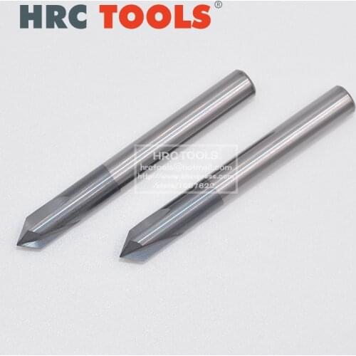 Carbide Chamfer End Mill Angle 60/90/120 Degree 3Flutes Nano Coated Cutting Tools Sets for Machining