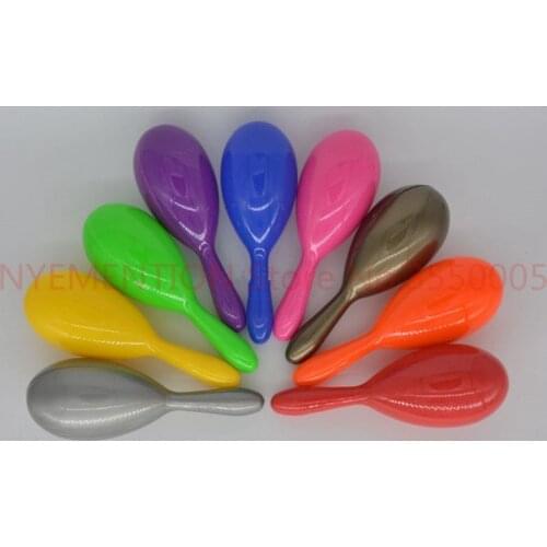 Colorful Plastic Spanish Maracas Mexican Costume Hawaii Hula Dance Accessory Noise Makers Party Favor Gift Halloween 20pcs