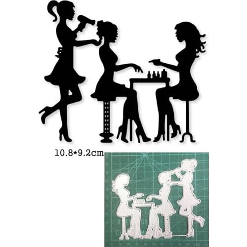 Metal cutting dies cut die mold Woman Nail Art Haircut decoration Scrapbooking paper craft knife mould blade punch stencils dies