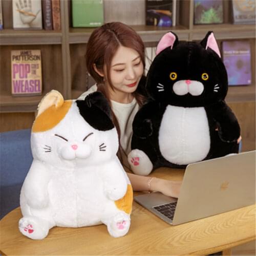 Cartoon simulation fat cat animal crossing soft plush toys pillow cushion decoration gift fabric comfortable and anti-extrusion