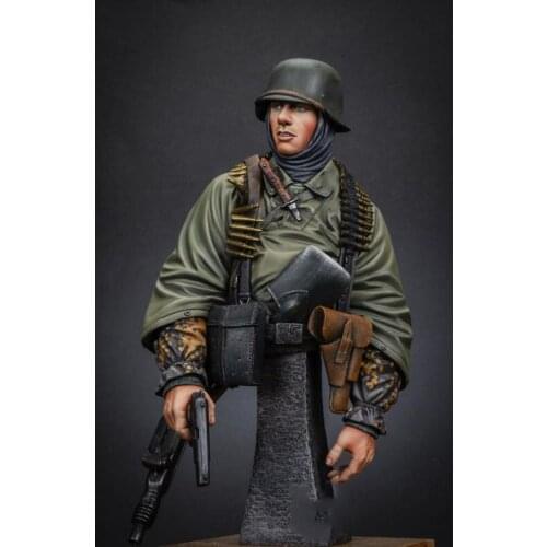 New Unassembled 1/9 ancient man officer with base bust Resin Figure Unpainted Model Kit