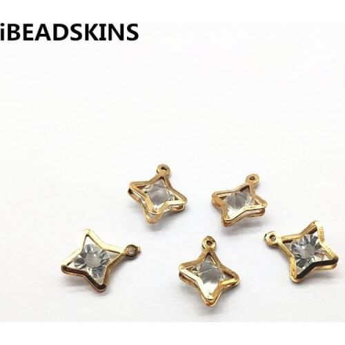 New arrival! 19x16mm 200pcs Rhinestone Star Shape charm for Earrings parts Necklace Accessories hand Made Earrings Jewelry DIY