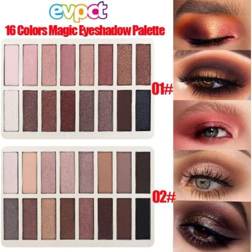 16 Colors Eye Shadow Palette Waterproof Makeup Cosmetic Longlasting Matte Pearl Eyeshadow Pigment Eye Makeup Maquillajes TSLM1