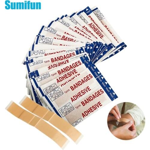 50pcs Band Aid Breathable Plaster Firtst Aid Medical Bandage Wound Patch Finger Wound Adhesive Plaster Emergency Kit Health Care