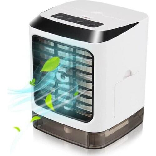 Portable Air Cooler Mini Desktop Air Conditioning Fan Humidifier Purifier for Office Bedroom USB Cooling Fan With Remote Control