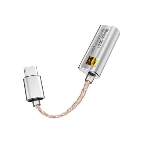 Portable Headphone Amplifier Adapter for iBasso DC01 USB DAC for Android PC Tablets 2.5mm 3.5mm HiFi HiRes Adapter Type-C