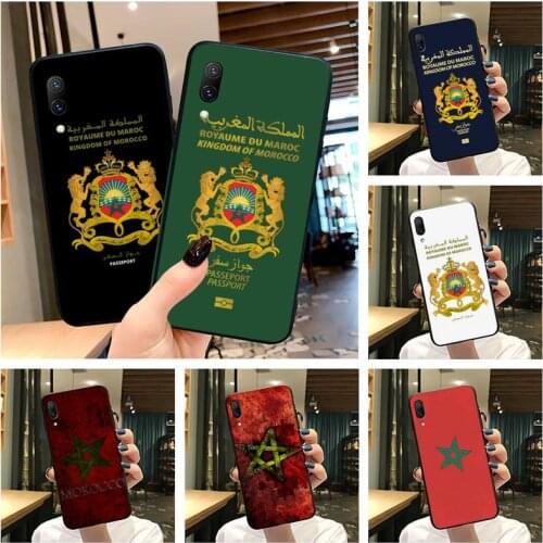 Morocco Flag Passport Phone Case For Vivo Y91c Y17 Y51 Y67 Y55 Y7s Y81 Y19 Y97 Y93 V17 vivos5