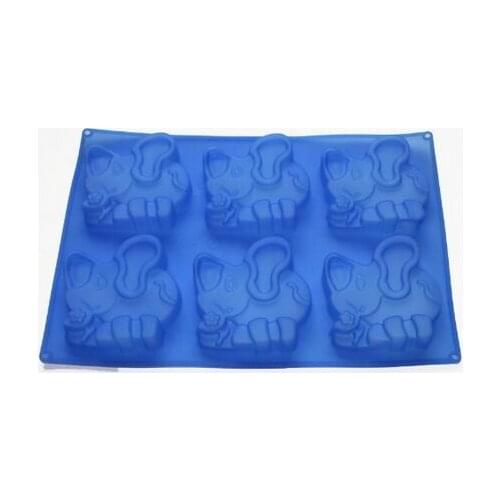 Elephant Flexible Silicone Mold Cookies Muffin Chocolate Candy Soap for Handmade